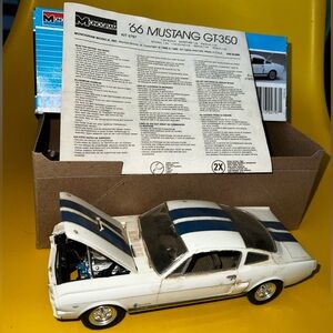 Monogram ‘66 Mustang SHELBY Model Kit Vintage 80s open box build a car set USED